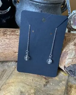 Boucles d'oreilles Thémis en Cristal de Roche