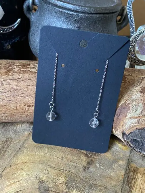 Boucles d'oreilles Thémis en Cristal de Roche