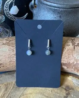 Boucles d'oreilles en labradorite